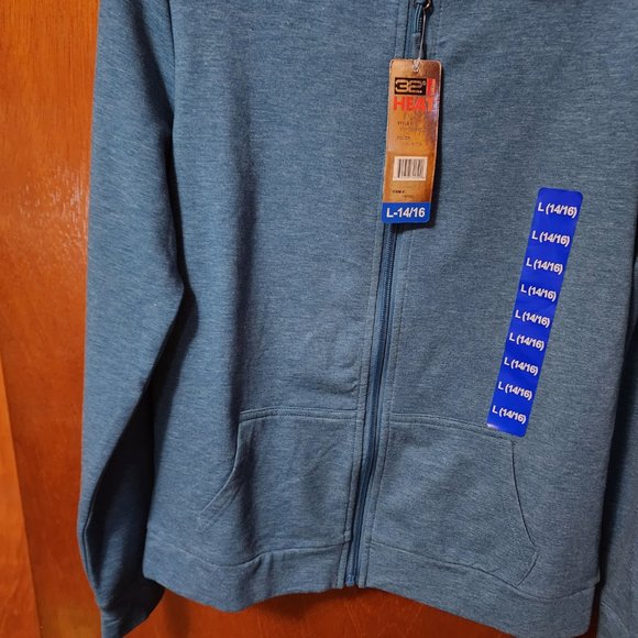 Youth Large (14-16) 32 Degrees Heat Full Zip Hooded Track Jacket - Picture 5 of 11